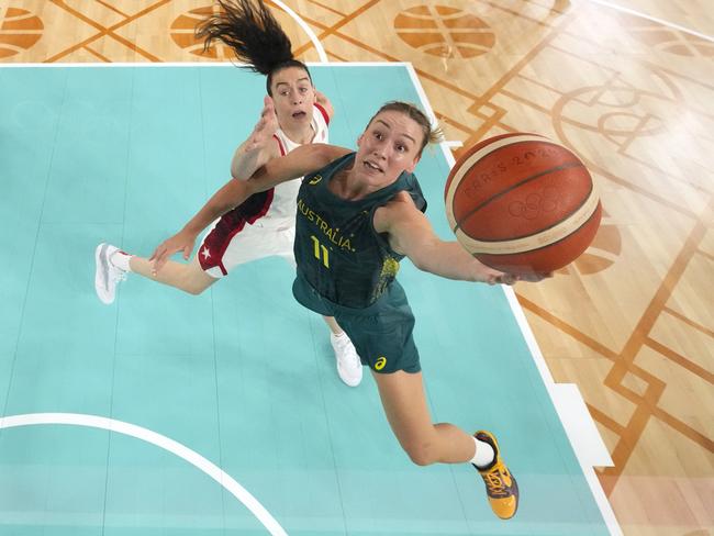 Alanna Smith in action at last year’s Olympics. (Photo by Pool/Getty Images)