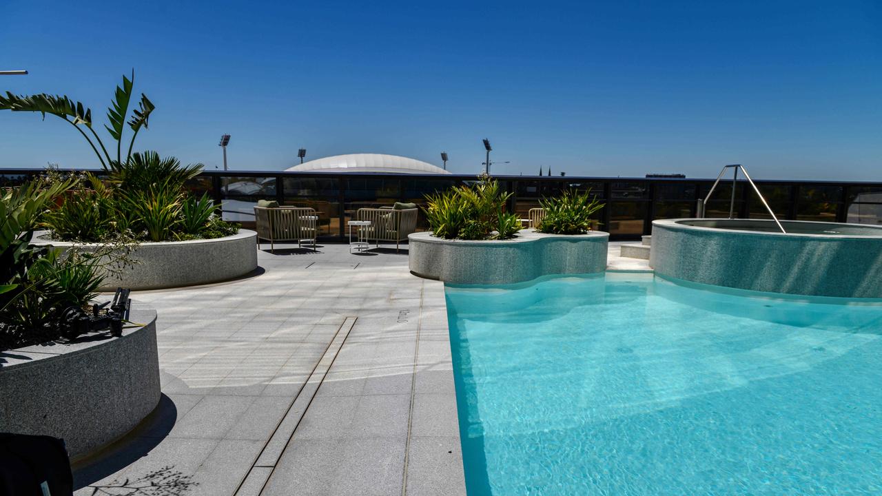 Third-level pool at the new Adelaide Casino: Photo: Brenton Edwards