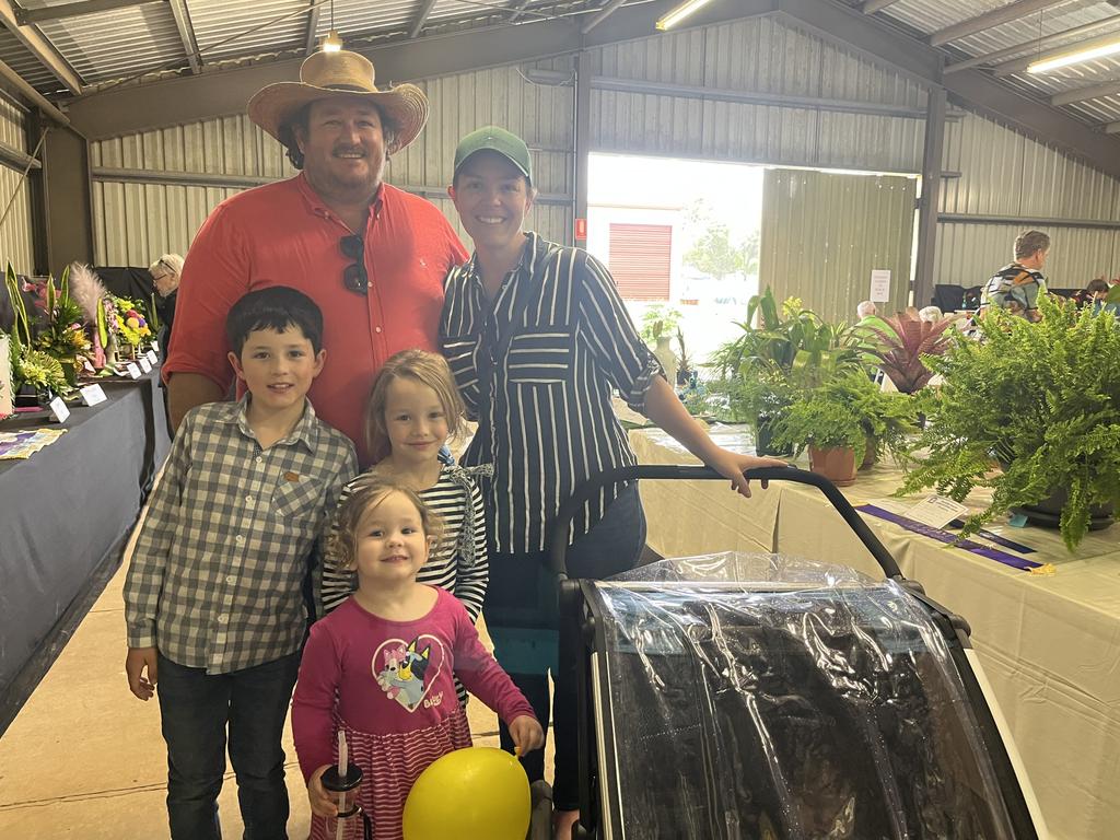 One of many families enjoying their visit to the Fraser Coast Show.