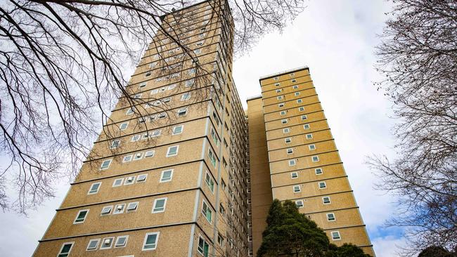 More than 200 people at the Flemington towers have returned a negative test. Picture: NCA NewsWire/Sarah Matray