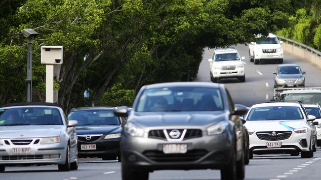 It has been revealed that the speed camera on Main St in Kangaroo Point has taken the crown as the most bountiful fixed device. Picture: Tara Croser