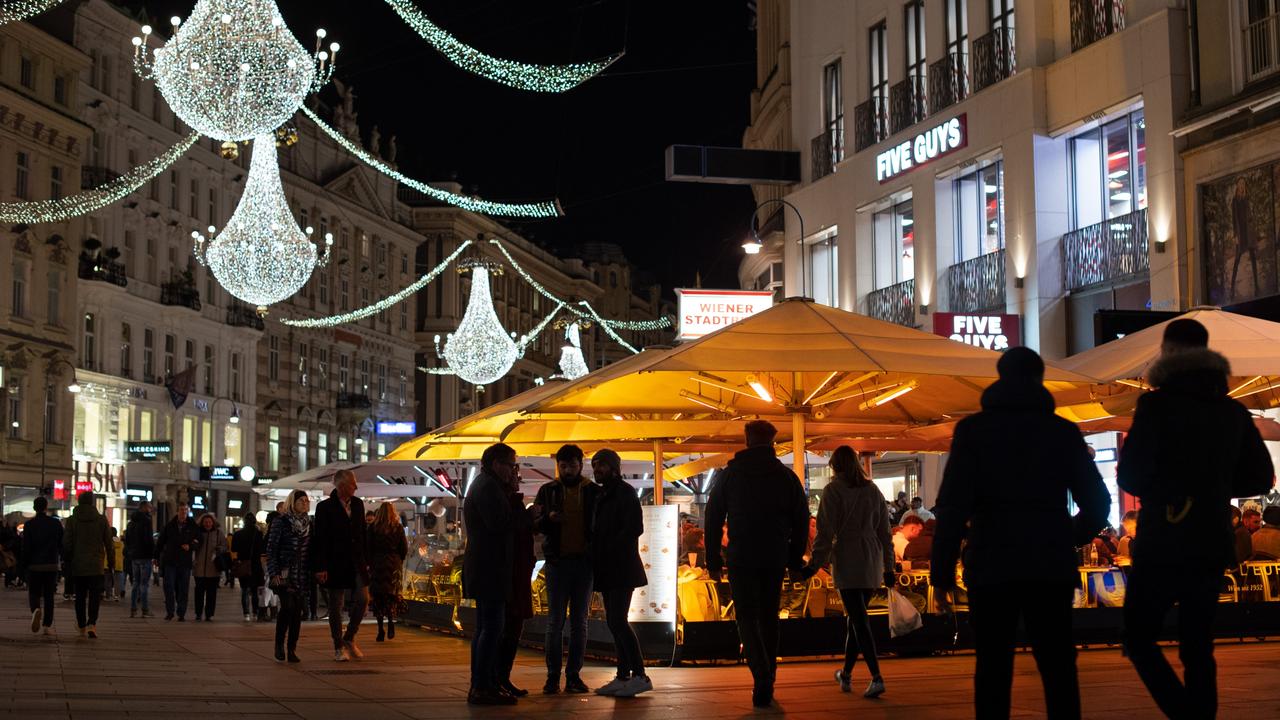 Shoppers walk through a mall in Vienna, Austria on November 19. Picture: Getty