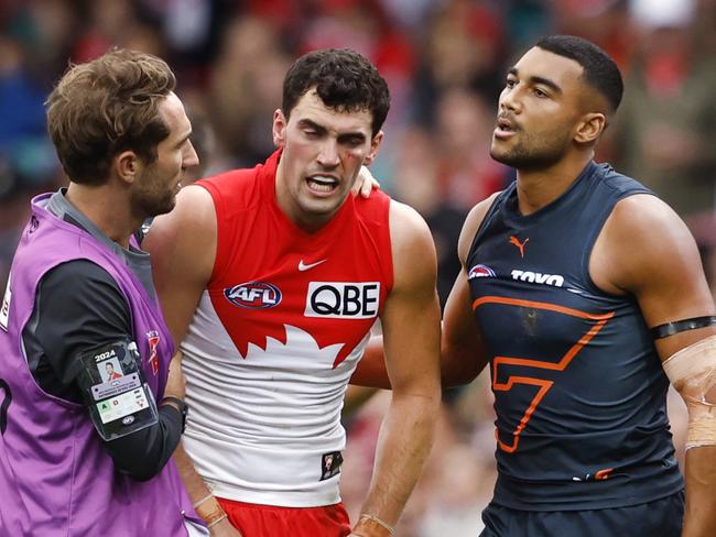 The Swans will be without Tom McCartin for at least one game, but proved against GWS they can cover his absence. Picture: Phil Hillyard