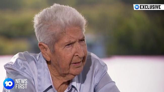 Australia’s original golden girl Dawn Fraser revealed her heart stopped after she had a fall at her Sunshine Coast home in December last year. Picture: Channel 10