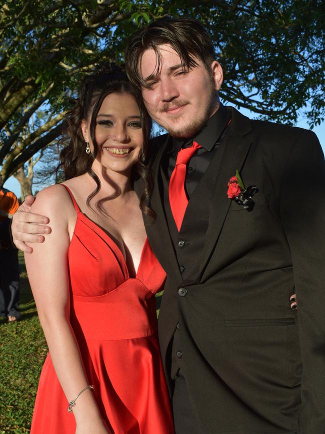 Courtney Ainslie and Jared Parnaby at the Pioneer State High School formal at the Mackay Golf Course on Friday November 20. Picture: Zizi Averill
