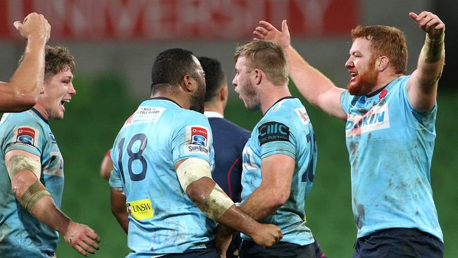 The Waratahs are still in business after beating the Rebels.