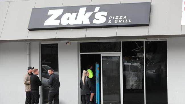 Zak's Pizza &amp; Grill was destroyed in an arson attack on Tuesday morning. Picture: Tait Schmaal