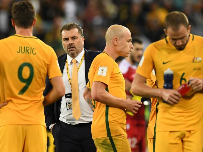 Ange Postecoglou has come under heavy pressure over his team selection and tactics. Picture: AAP