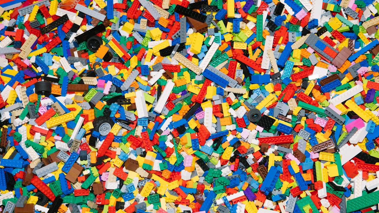 All the bricks in Kieran Jiwa’s secret Lego rooms are catalogued, so he doesn’t have to sort through a big pile to find what he needs. Picture: Kit Haselden