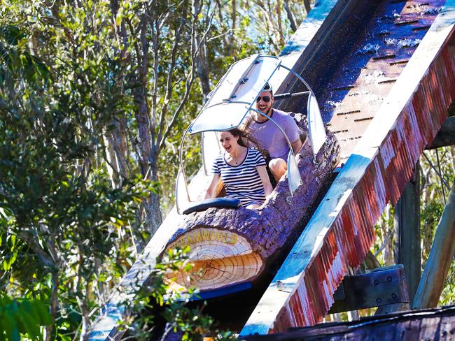 The Rocky Hollow log ride has been decommissioned after 38 years. Picture: Nigel Hallett