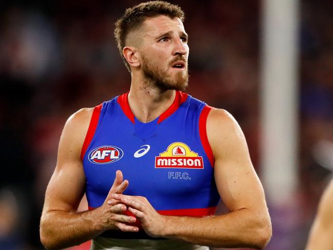 The Bont was hampered by an ankle injury. Picture: AFL Photos/Getty Images