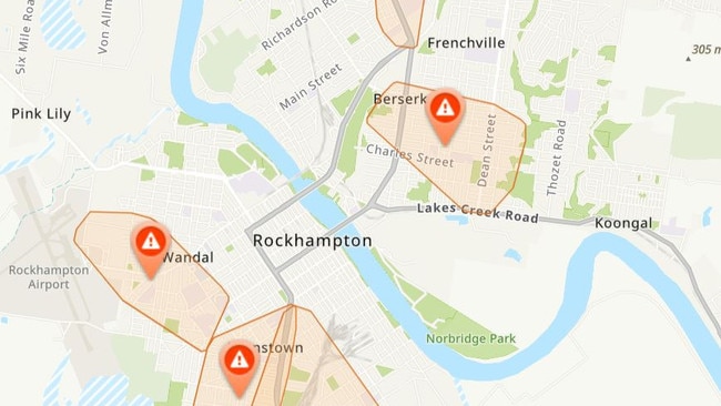 1700 Rockhampton residents have been left in the dark as storms cause outages across Central Queensland.