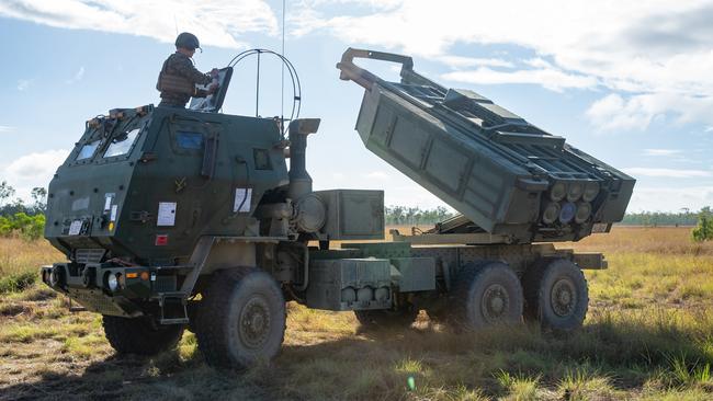 HIMARS at Exercise Talisman Sabre 2021 at Shoalwater Bay Training Area, Queensland. Picture: US Marine Corps