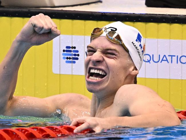 France's Leon Marchand could emerge as swimming’s next global megastar. Picture: AFP