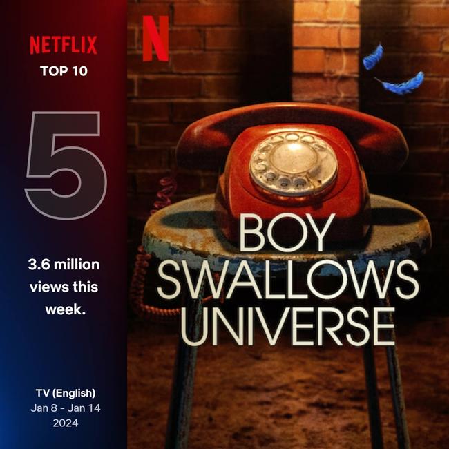 Netflix's Boy Swallows Universe tops global charts in its debut week. Photo: Netflix.