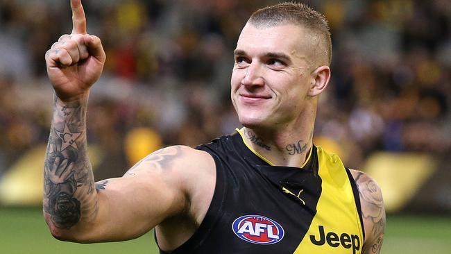 Dustin Martin was exceptional at the weekend. Picture: Michael Klein