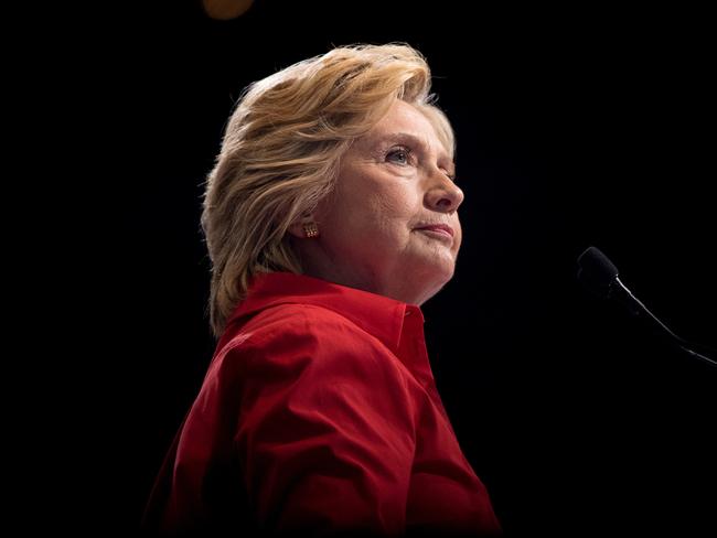 The White House is working to discredit Mr Comey ahead of his book release, citing criticism from Democrats including Hillary Clinton, who partially blamed the FBI boss for her election failure after he reignited his investigation into her email server just before the vote. Picture: AP Photo/Andrew Harnik, File