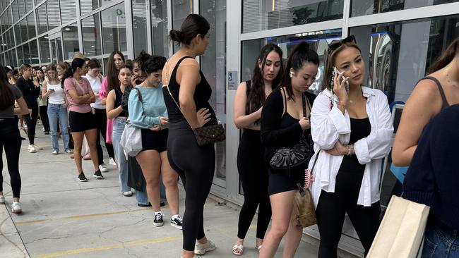 Women were finding time on Wednesday to shop. Picture: News.com.au