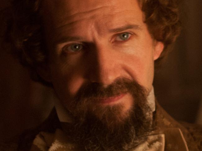 "The Invisible Woman" starring Ralph Fiennes as Charles Dickens and Felicity Jones as Nelly Ternan. .In cinemas April 17..An Entertainment One Films release..For more information Ph 02) 8303 3800