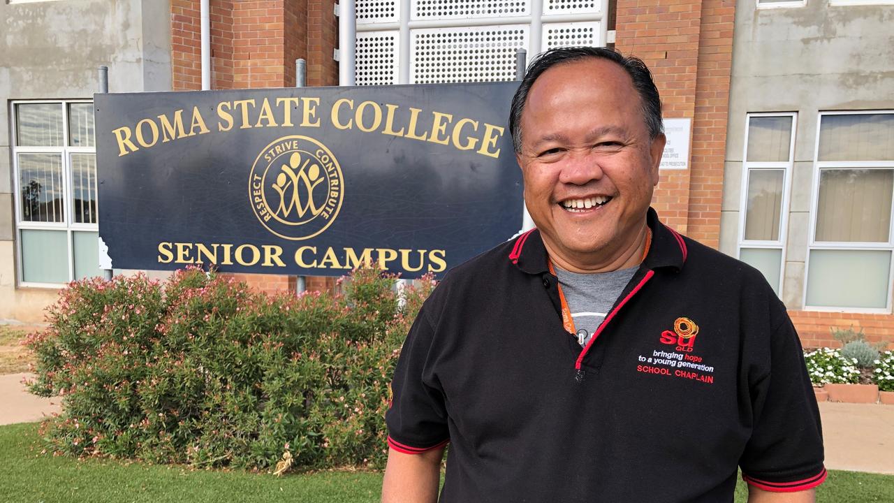 Maranoa school chaplain Yanto Hall looks after Roma State College, Surat State School, and Wallumbilla State School.