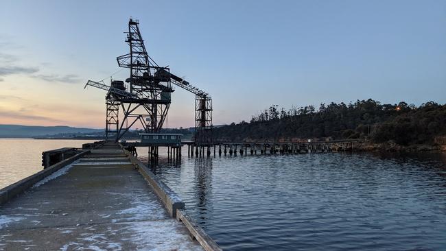 A proposal for an awe-inspiring luxury underwater restaurant and spa at Spring Bay Wharf have been revealed by design firm Fender Katsalidis, set to transform the old Gunns wood chip loader and wharf at Triabunna. Picture: supplied