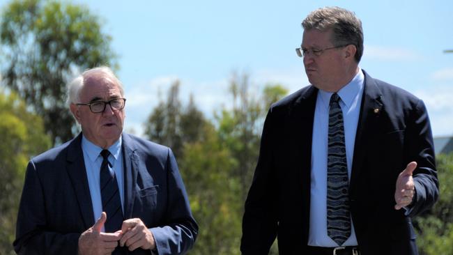 Mayor Paul Antonio and Toowoomba North MP Trevor Watts.