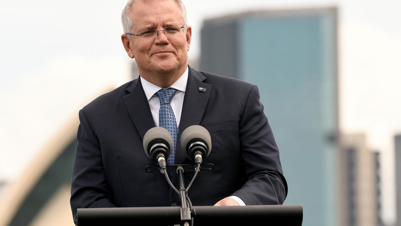 Scott Morrison stood by his government’s policy. Picture: Bianca De Marchi/AAP