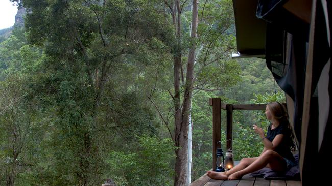 Nightfall Wilderness Camp in Lamington national Park from where Heidi Ross co-ordinated the campaign to save Peter Greste