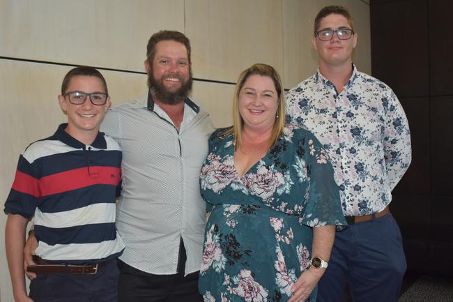Luke, Peter, Kelly and Mark Reedman at the 2022 Mackay Australia Day Awards at the MECC on January 25, 2022. Picture: Lillian Watkins