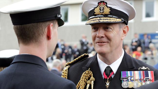 Former UK Navy Second Sea Lord Vice Admiral Sir Nick Hine.