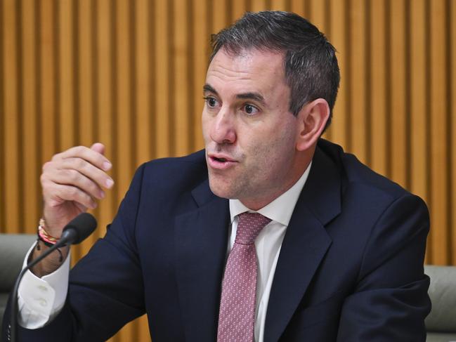 CANBERRA, AUSTRALIA  - NewsWire Photos - November 29, 2024: Federal Treasurer Jim Chalmers holds a meeting with the State TreasurerÃ¢â¬â¢s at Parliament House in Canberra. Picture: NewsWire / Martin Ollman