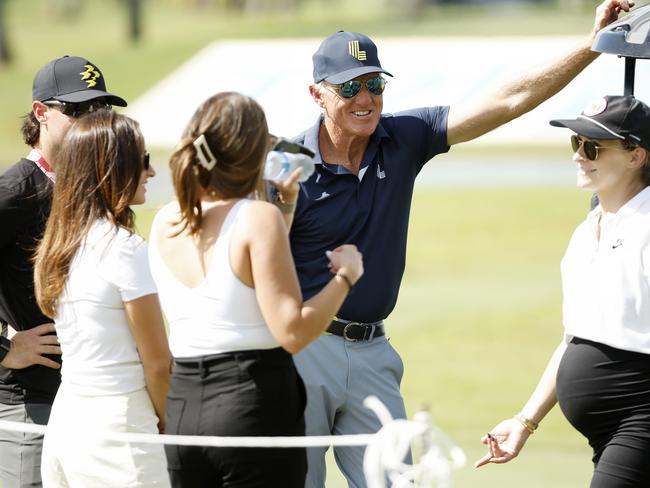 Greg Norman at Trump National Doral Miami for the most recent LIV tournament. Picture: Cliff Hawkins/Getty Images