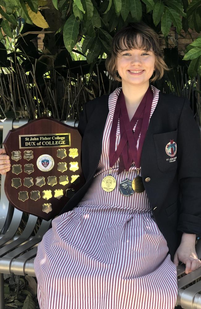 Sophia Walsh Long is the 2019 Dux for St John Fisher College.