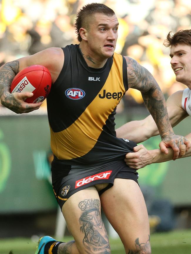 Dustin Martin is second favourite with punters. Picture: Colleen Petch