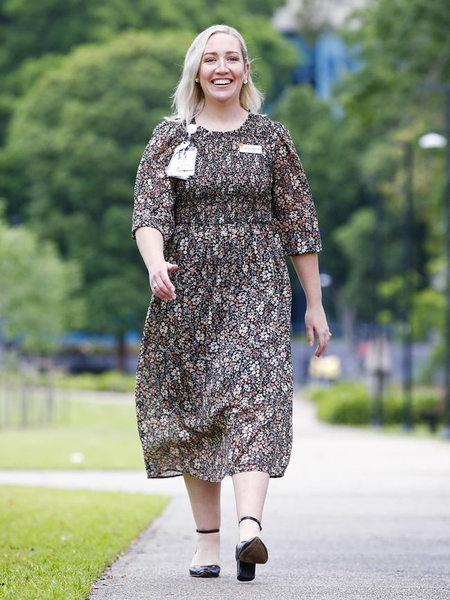 Nurse manager Melissa Wakefield at Liverpool Hospital. Picture: Sam Ruttyn