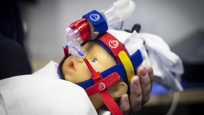 The CPAP Buddy will be used in neonatal wards to assist babies needing help breathing. Picture: LUKE BOWDEN