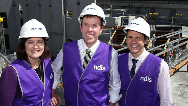 Sarah Henderson, Dan Tehan and Rob De Luca. Picture: Peter Ristevski