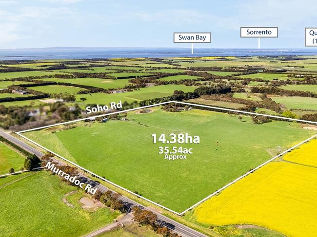 Bennettswood, at 2-38 Soho Rd, Drysdale, is an almost 15ha rural property with two houses, a vineyard and paddocks for agricultural pursuits.