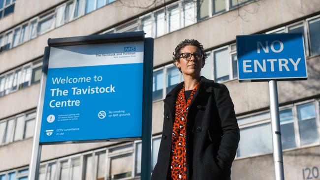 Investigative journalist Hannah Barnes outside the Tavistock Centre in London. Picture: Jon Attenborough