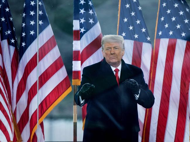 Donald Trump encouraged thousands of his supporters to “stop the steal”, causing an attempted insurrection. Picture: AFP