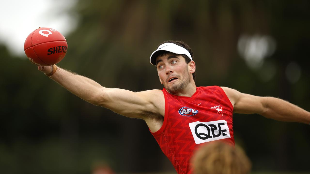 Tom McCartin during Sydney Swans training on February 7, 2024. Photo by Phil Hillyard (Image Supplied for Editorial Use only - **NO ON SALES** - Â©Phil Hillyard )