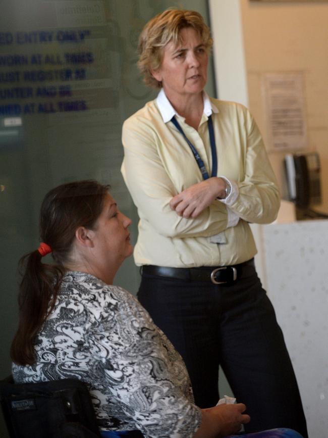 Passmore speaking to major crime detectives in 2015.