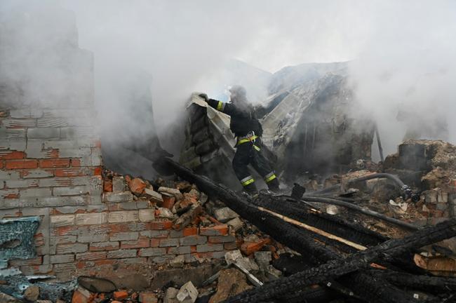 Ukraine's second largest city of Kharkiv was hit