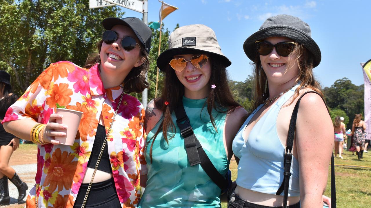 Hope Bellveau, Jace Taylor and Sally Whiting at the Big Pineapple Music Festival 2024.