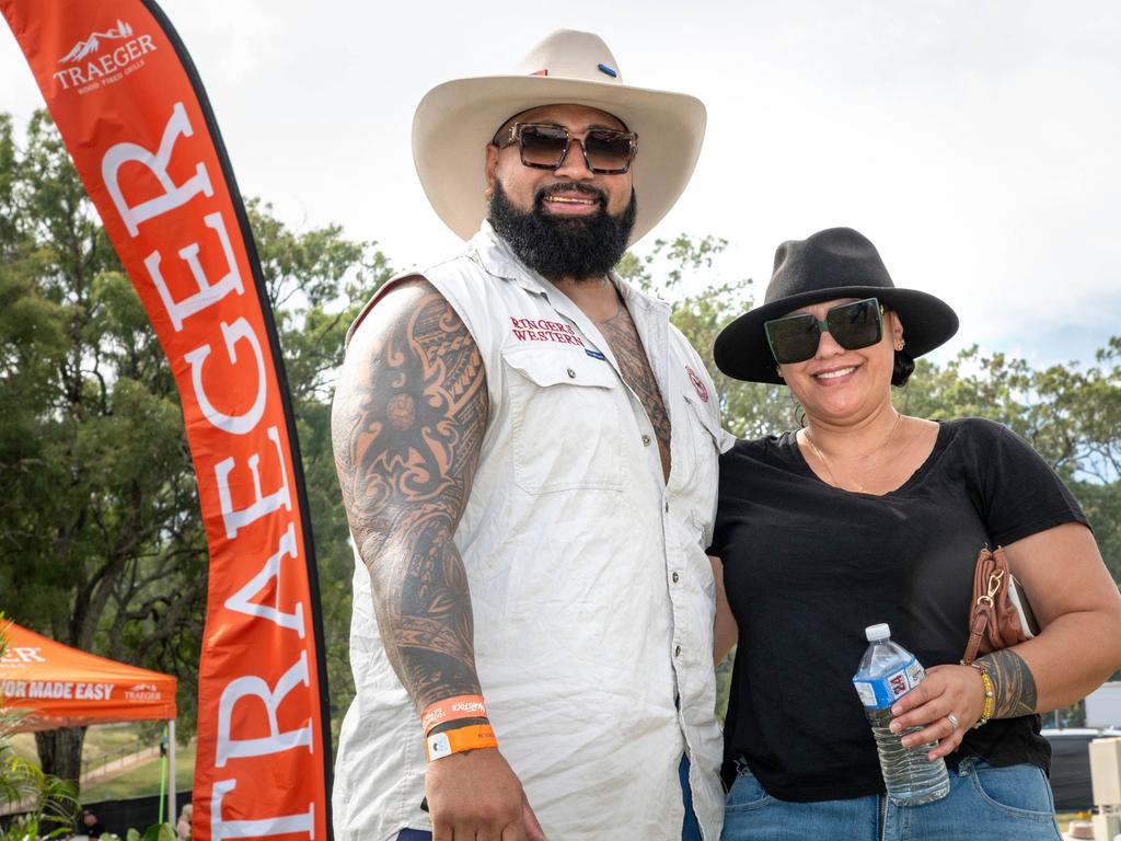 Vika Pasefika and Gemini Williams. Meatstock - Music, Barbecue and Camping Festival at Toowoomba Showgrounds.Friday March 8, 2024 Picture: Bev Lacey
