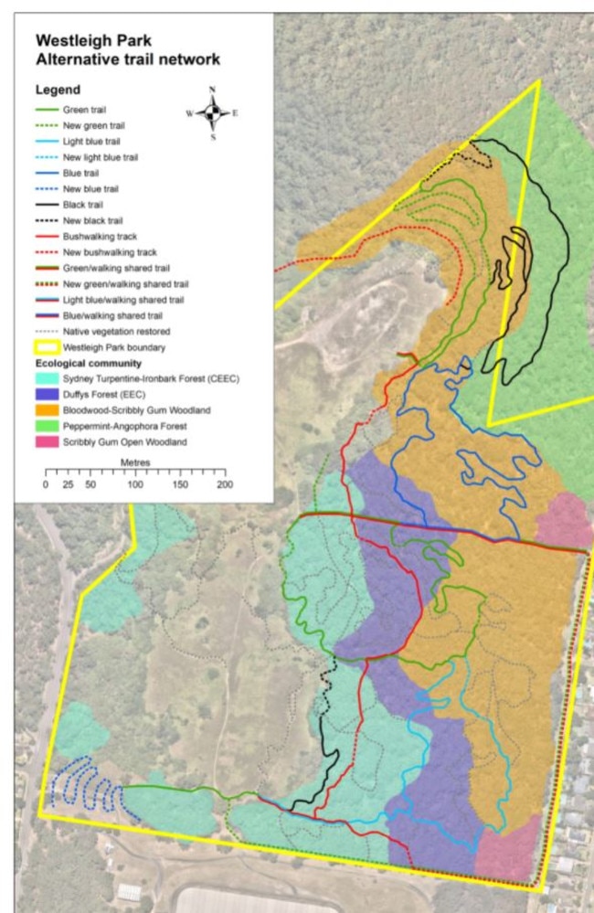 Westleigh Park proposed trail network