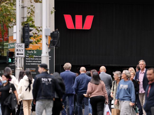 SYDNEY, AUSTRALIA - NewsWire Photos MAY 2, 2023: Westpac Bank signage in the Sydney CBD.Picture: NCA NewsWire / Damian Shaw