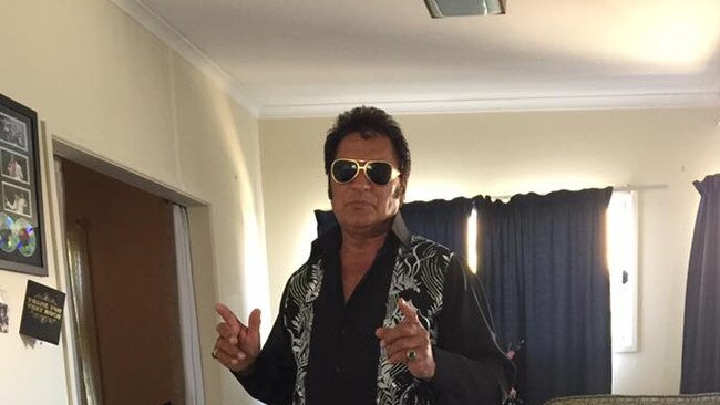 Elvis impersonator Bernie Peri was found dead at his Parkes home on Sunday November 10. Fellow local country musician Marshall Karaitiana has been charged with his murder. Picture: Supplied