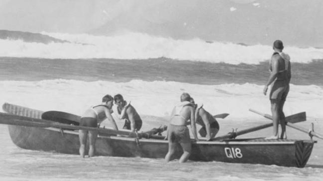 An early surfboat.