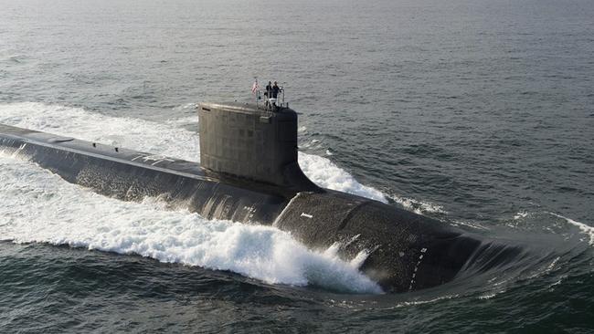 The Virginia-class USS North Dakota during sea trials in 2013. Picture: Reuters